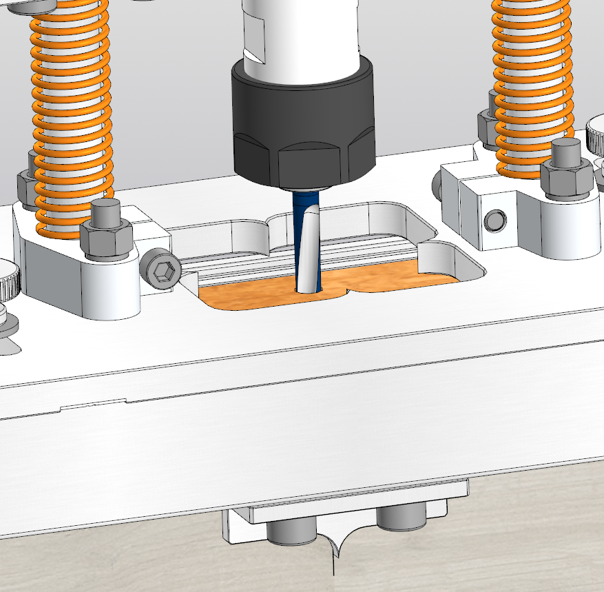 家具制造中加孔的装置
